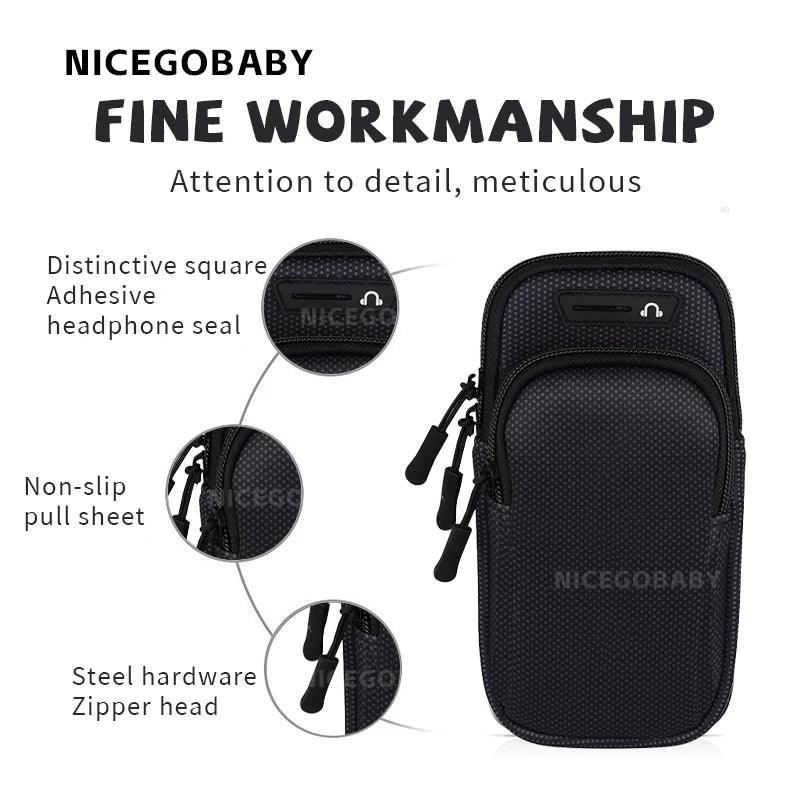 Running phone bag Men's and women's belt Sports waist pack Artifact Waterproof lightweight outdoor gear