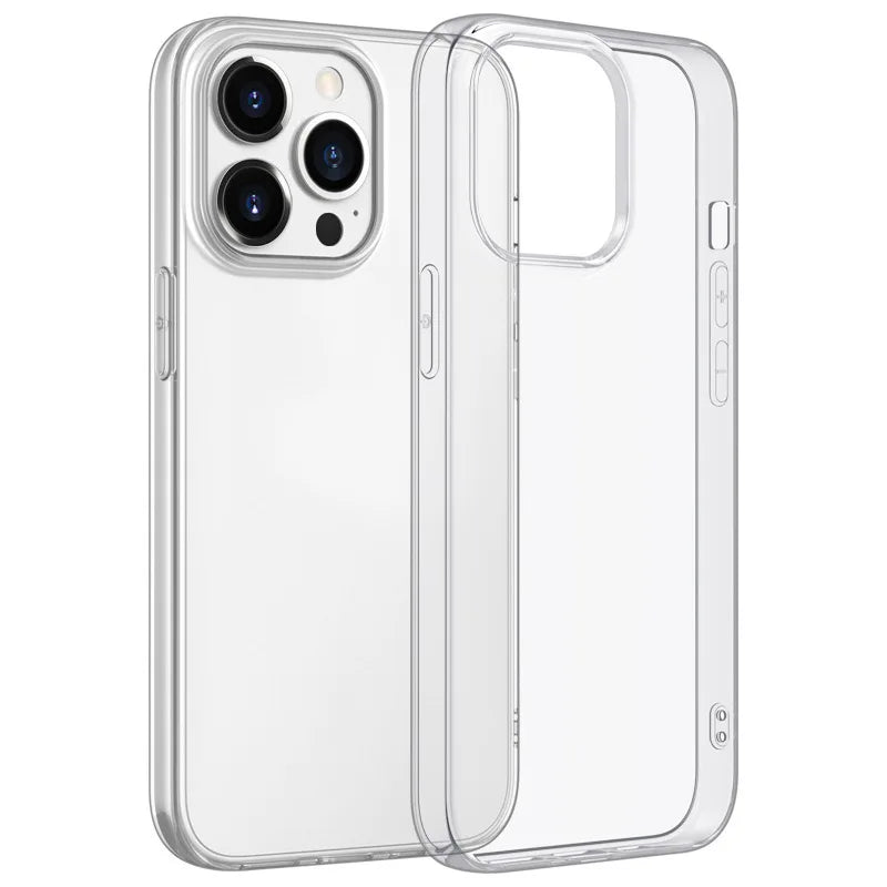 Ultra Thin Clear Silicone Case For iPhone 16 15 14 13 12 11 Pro Xs Max Mini XR X 7 8 6s Plus 6 SE 2020 2022 Back Cover